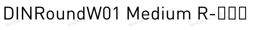 DINRoundW01 Medium R字体转换